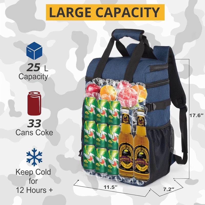 ATRIPACK Tactical Backpack Cooler,Lunch Backpack for Men Adults Work with Handle，Soft Cooler Backpack Insulated Waterproof Leak Proof - Image 5